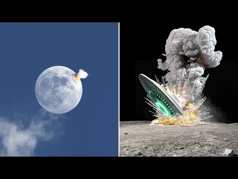 Ay'a Çarpan Bir Şey Parlak Bir Parlama Oluşturdu