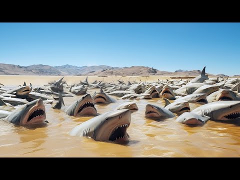 YOK EDİCİ Doğal Felaket Anları Kameraya Yakalandı: Köpekbalığı Sürüsü Neden Kıyıya Vurdu?